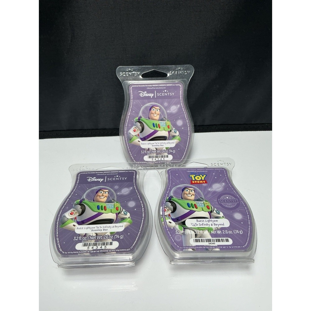 Scentsy Disney Buzz Lightyear : To Infinity And Beyond Lot of 3 Wax Bars